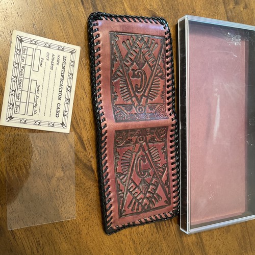 Masonic hand tooled fold - hand,