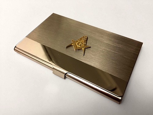 Masonic business card holder - masonic,